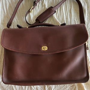 Vintage Coach messenger crossbody brown bag